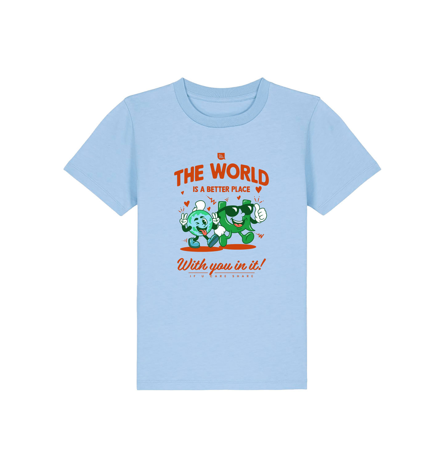 Blue Soul Printed Kids T-Shirt Front