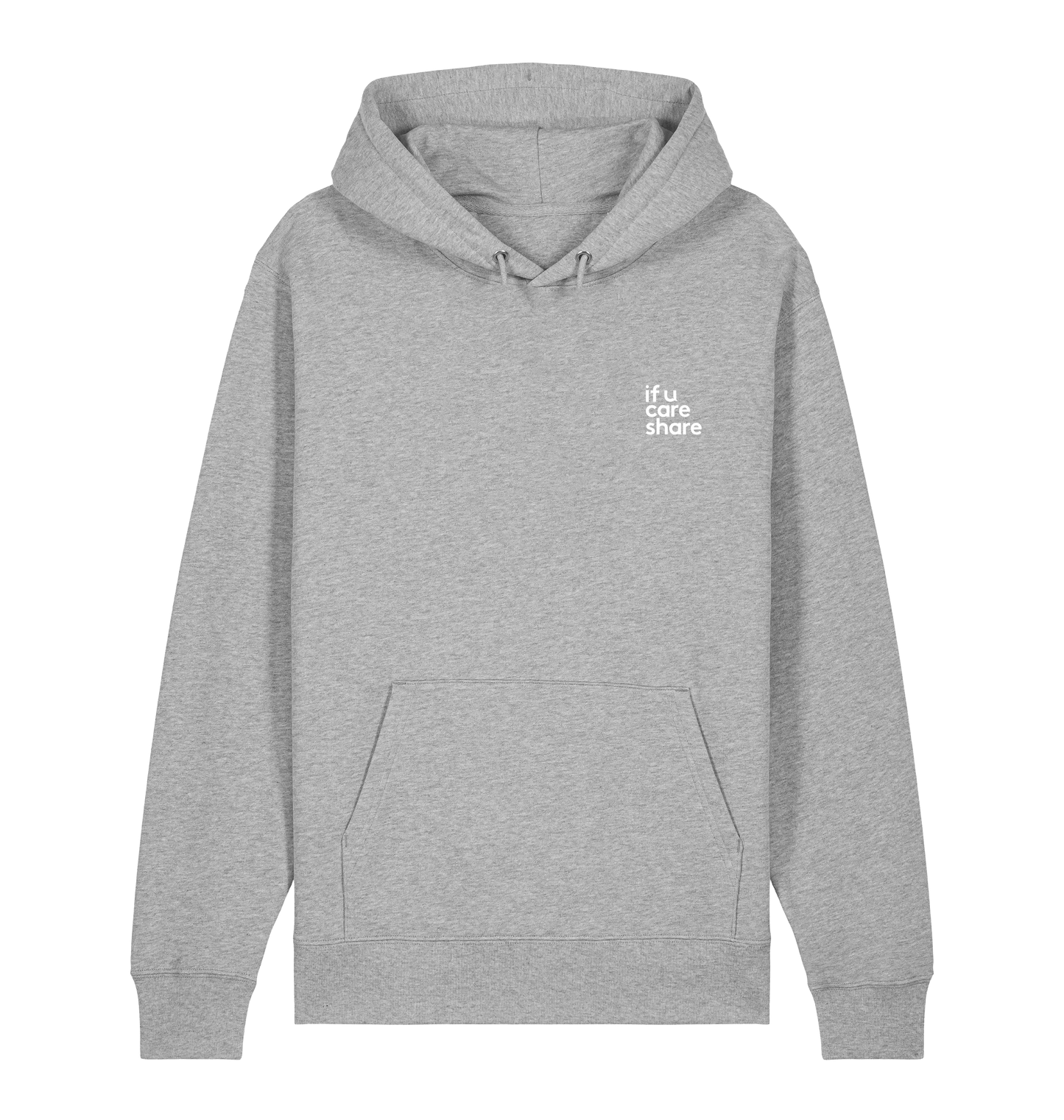 Heather Grey Printed Sweater Front