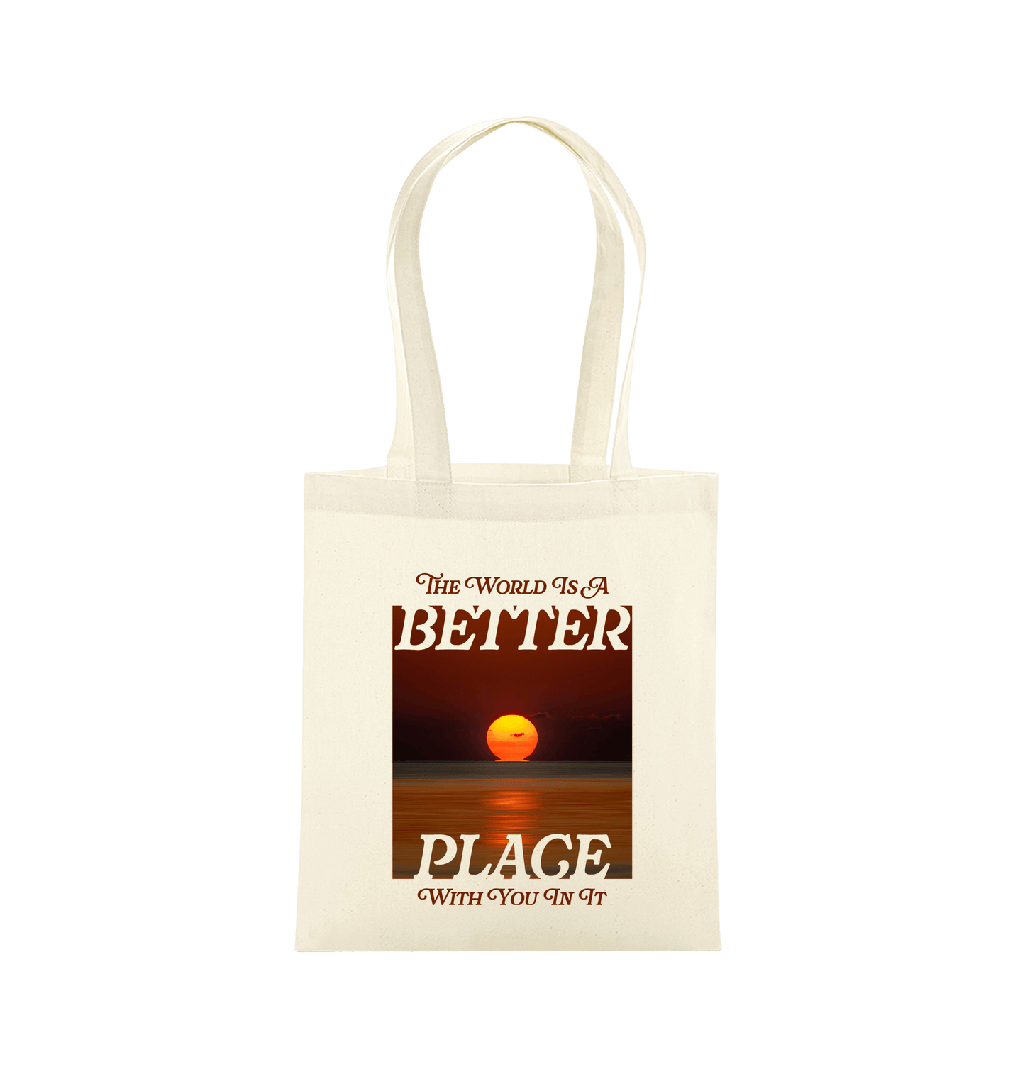 Natural Printed Bag Front