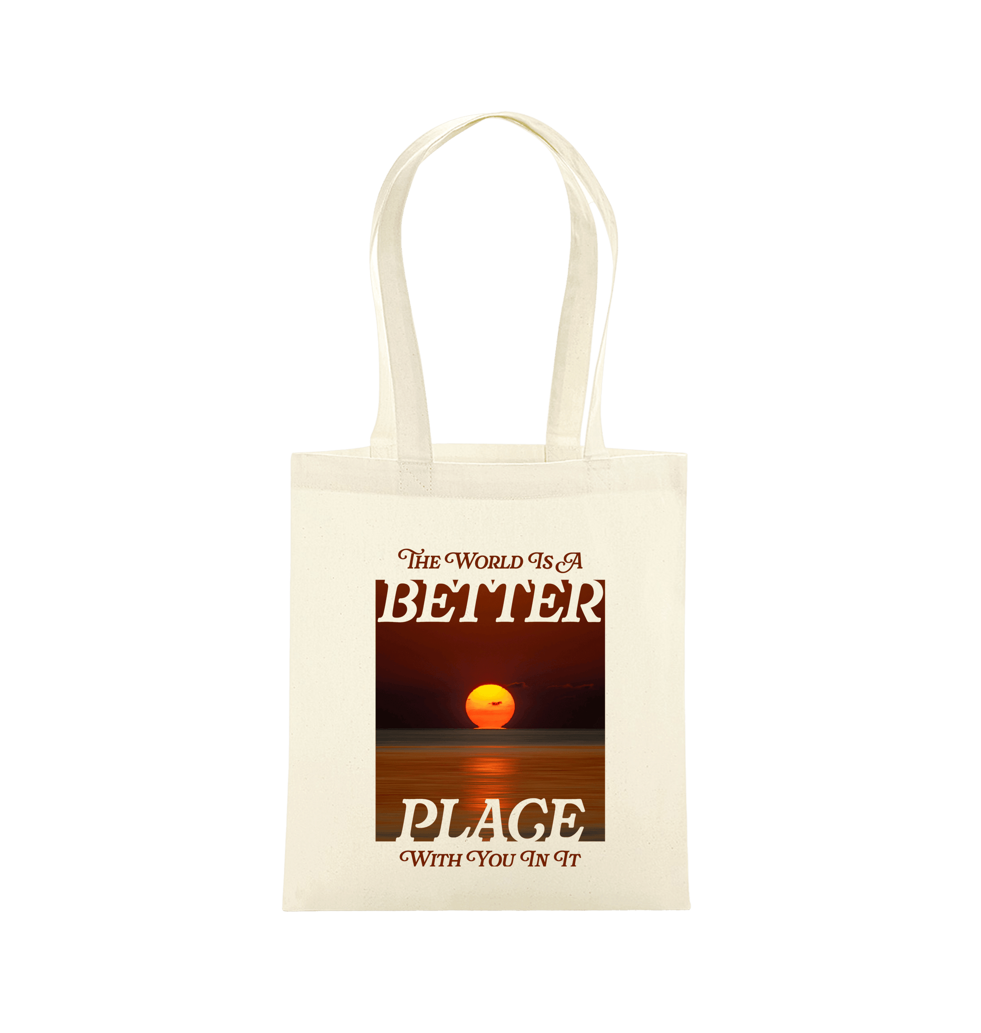 Natural Printed Bag Front
