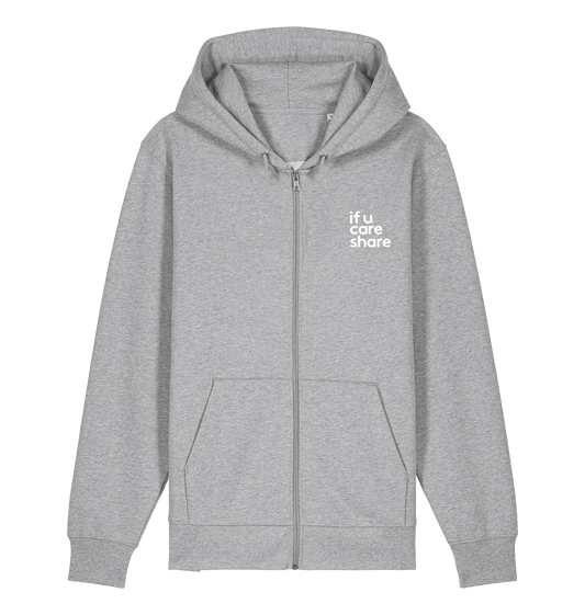 Heather Grey Printed Hoody Front