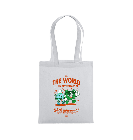 Light Grey Printed Bag Front