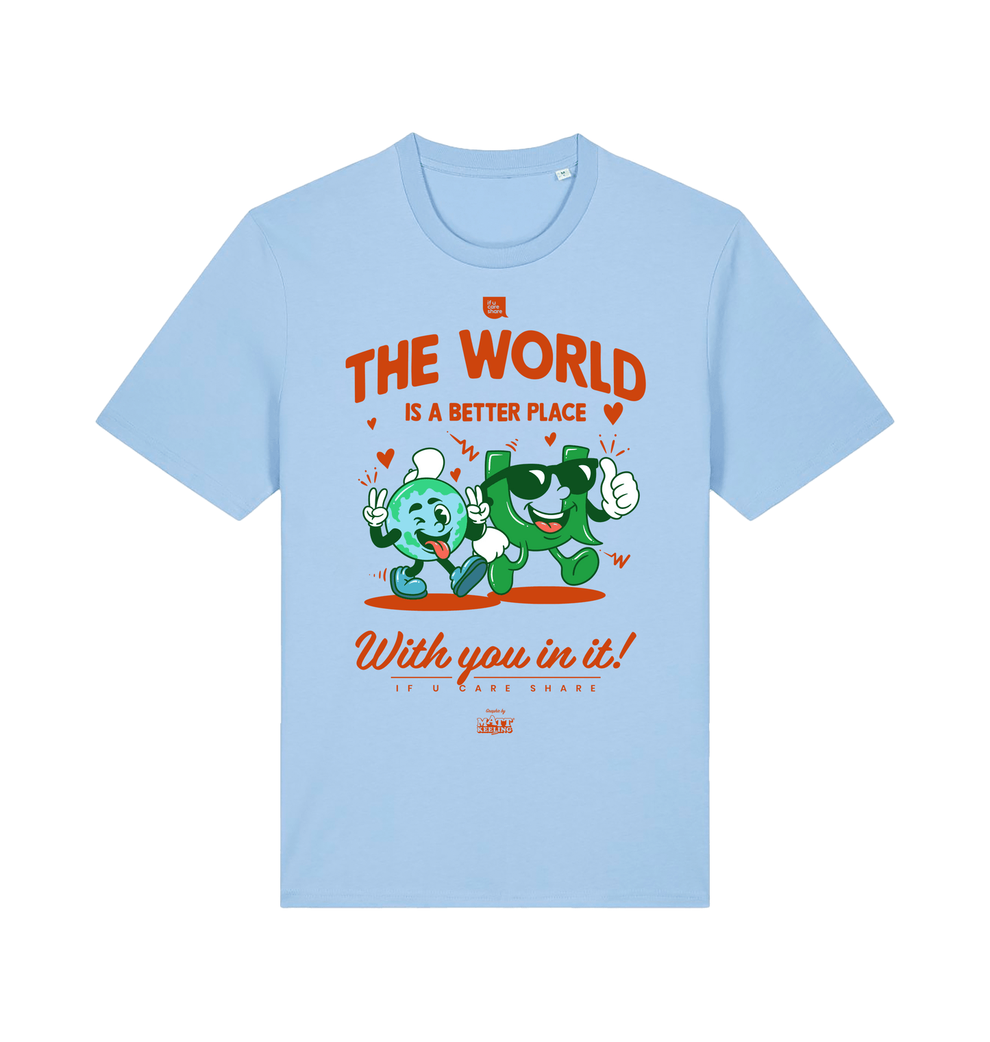 Blue Soul Printed T-shirt Front
