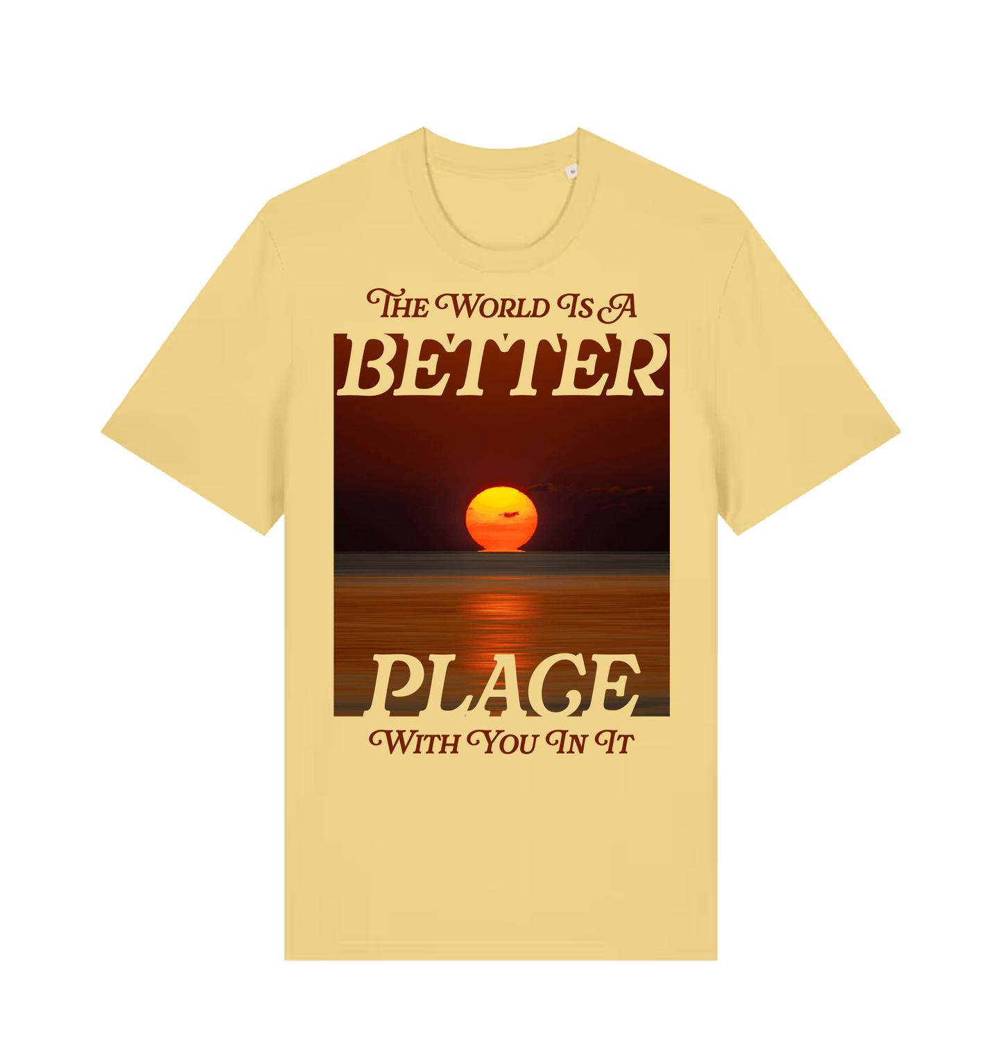 Viva Yellow Printed T-shirt Front