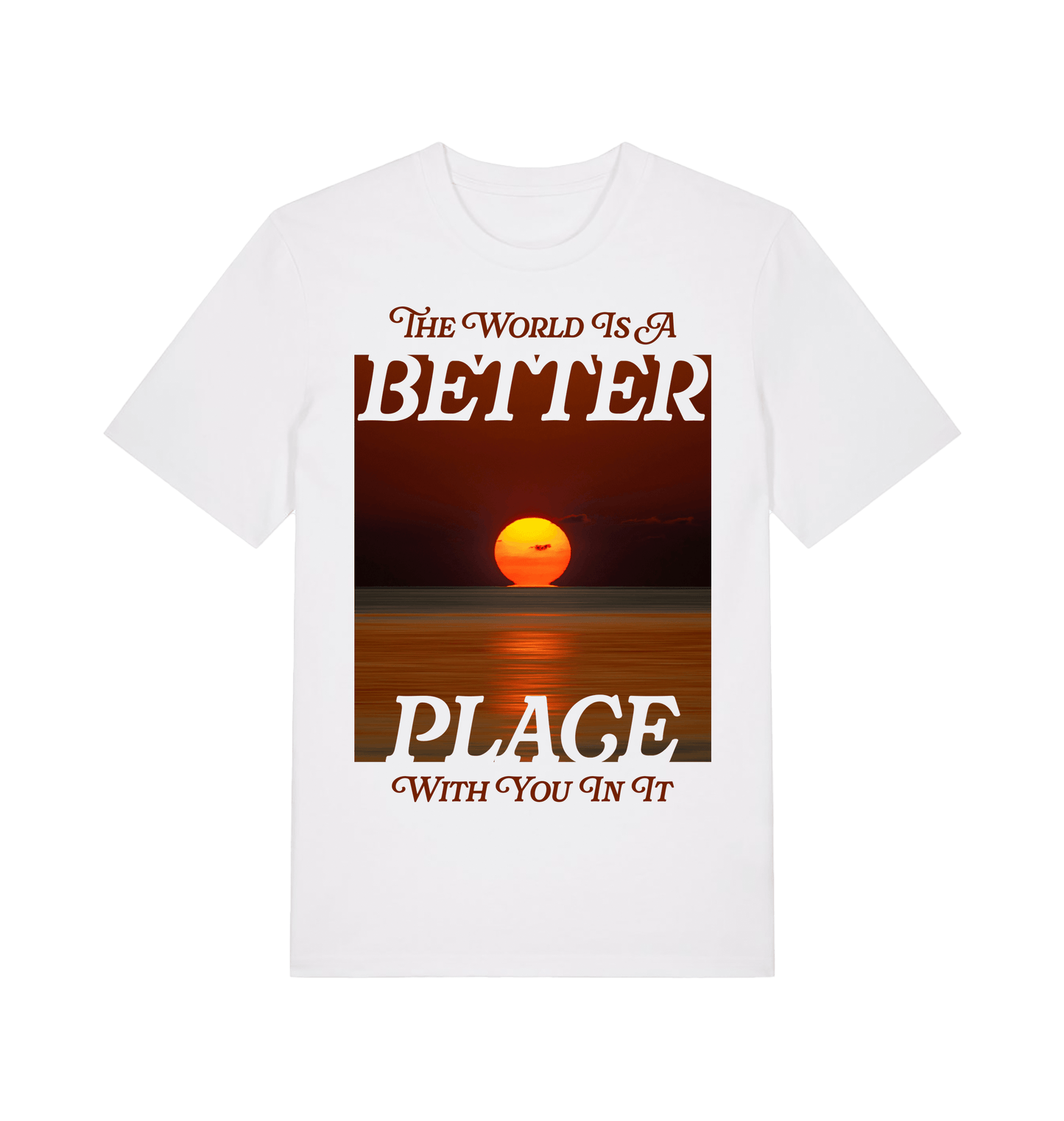 White Printed T-shirt Front