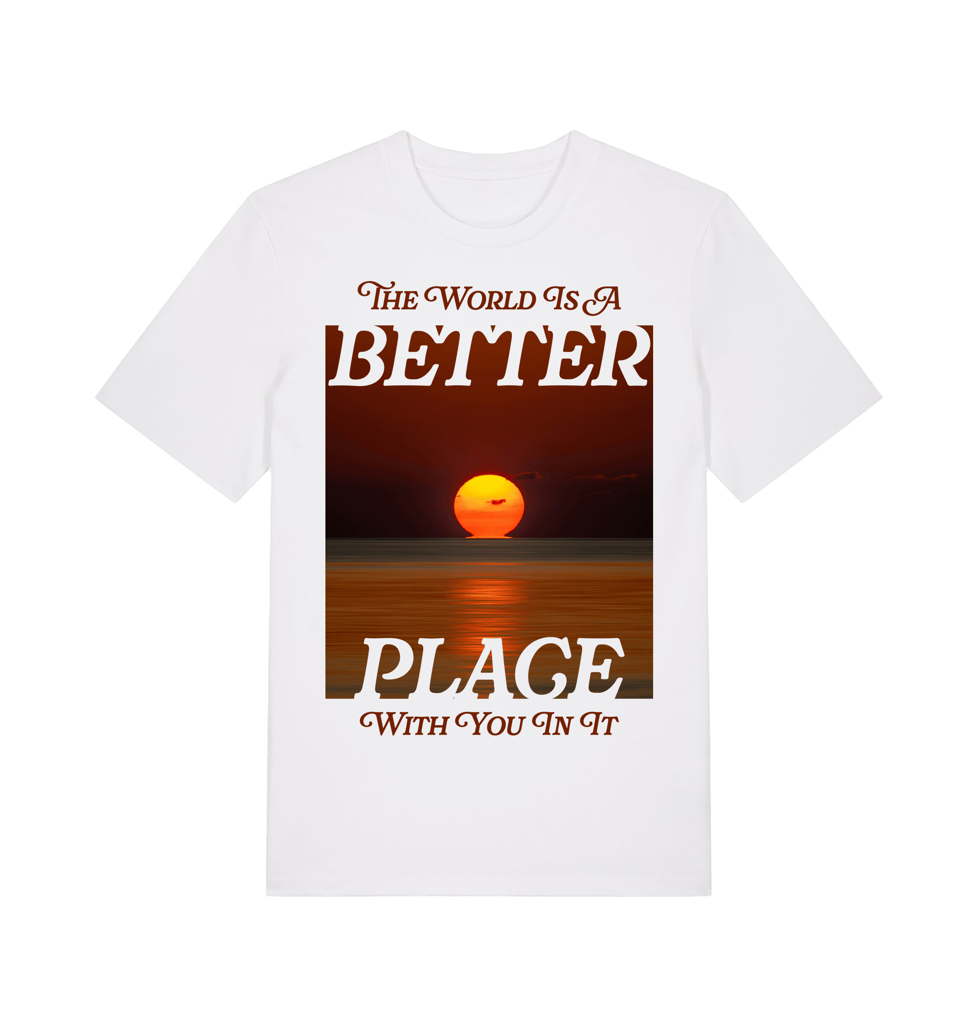 White Printed T-shirt Front