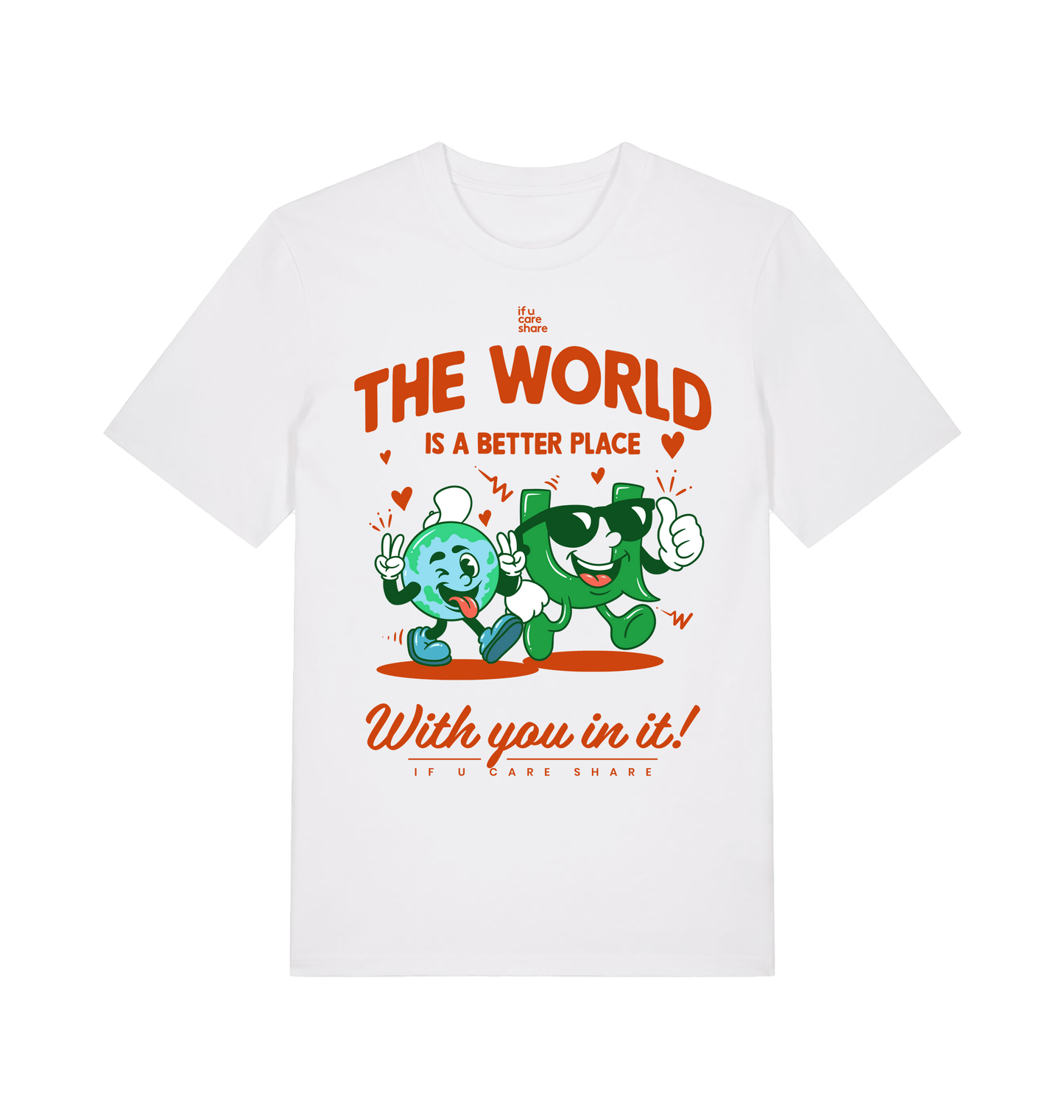 White Printed T-shirt Front
