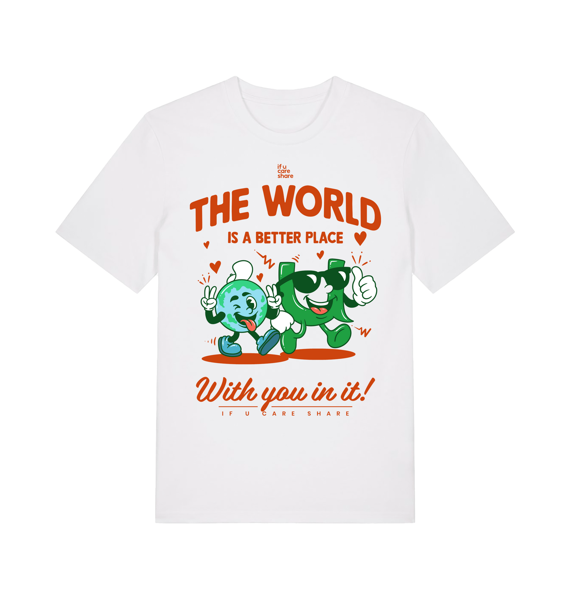 White Printed T-shirt Front