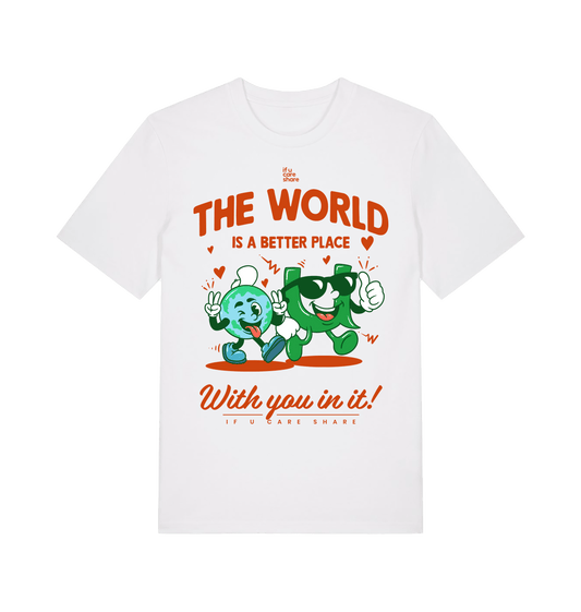 White Printed T-shirt Front