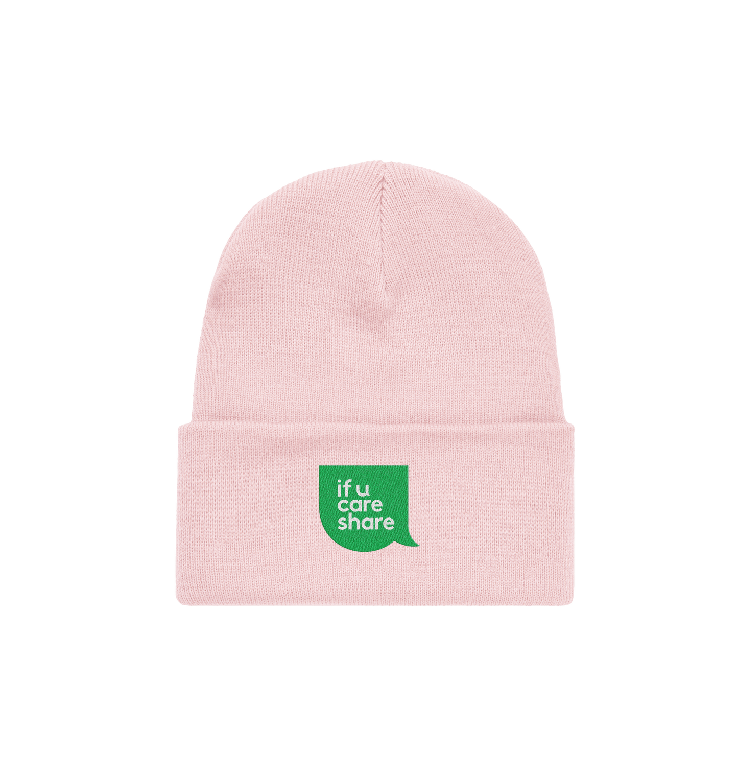 Pastel Pink Beanie Front