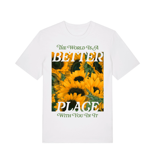 White Printed T-shirt Front