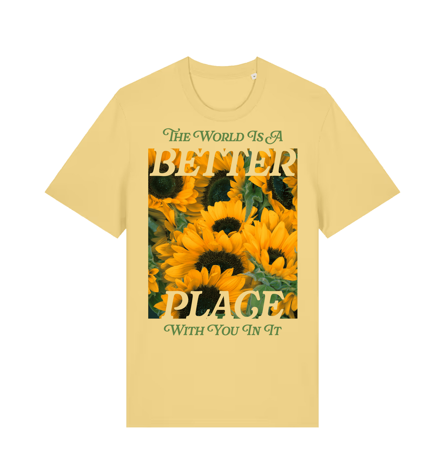 Viva Yellow Printed T-shirt Front
