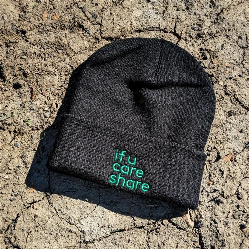 Black Beanie Front