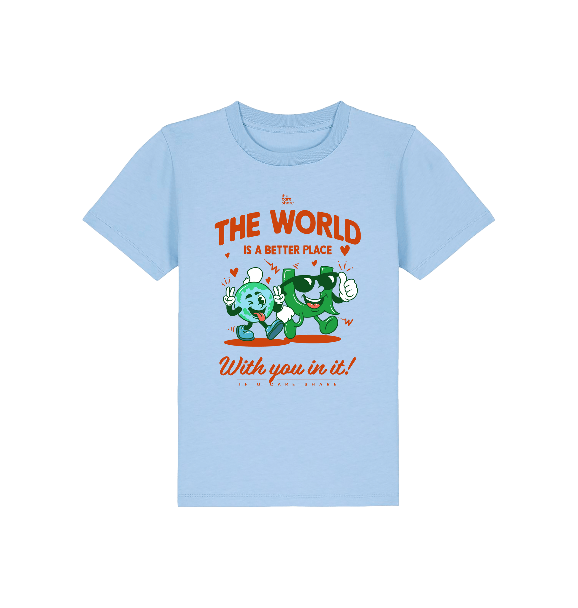 Blue Soul Printed Kids T-Shirt Front