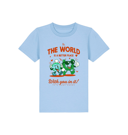 Blue Soul Printed Kids T-Shirt Front