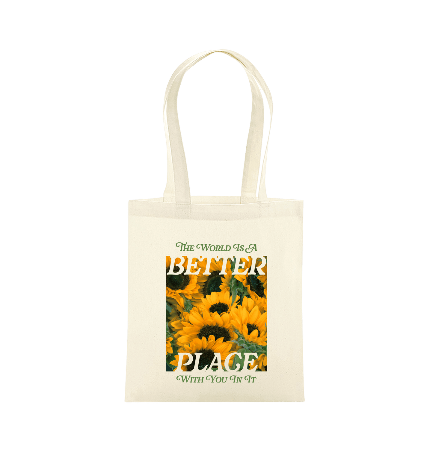 Natural Printed Bag Front