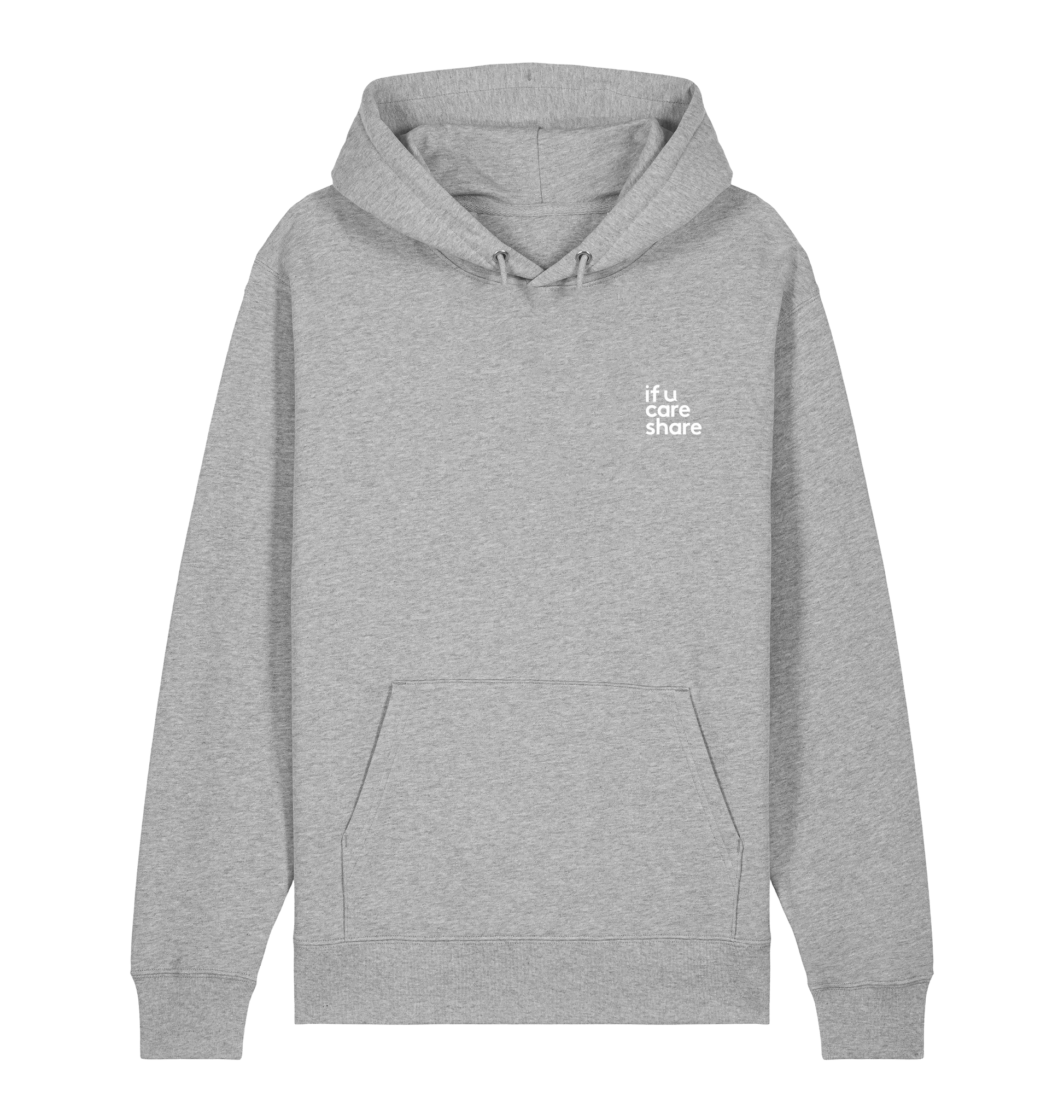 Heather Grey Printed Sweater Front