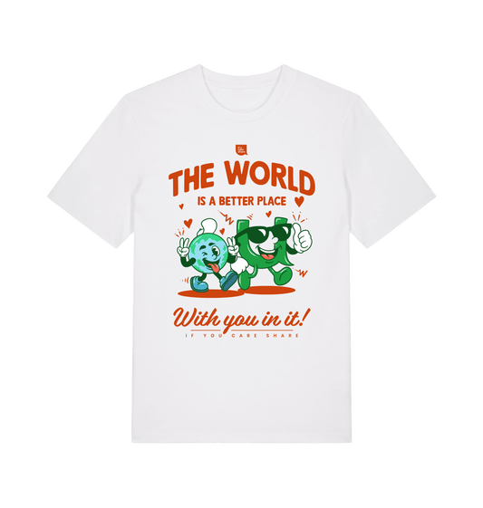 White Printed T-shirt Front
