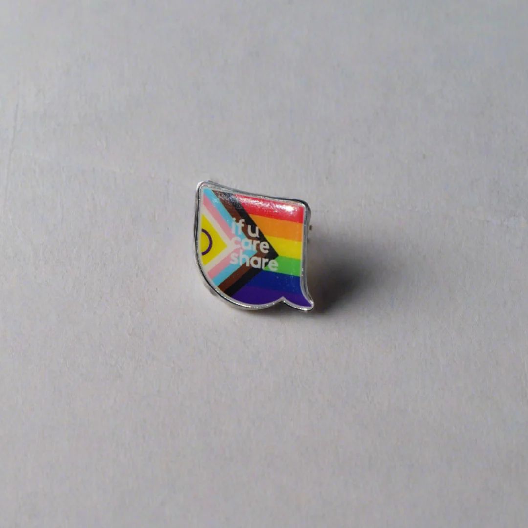 multicoloured Pin Badge Front