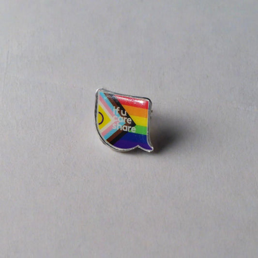 multicoloured Pin Badge Front